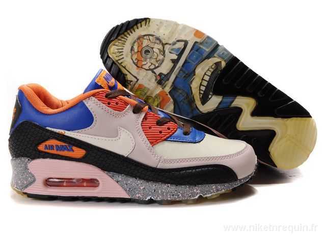 Chaussures Nike Marron Et Bleu Marine Air Max 90